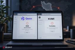 خطای ۴۰۳ در صفحات وب‌سایت‌های هوش مصنوعی Qwen (Qwen) و Kimi (Kimi)