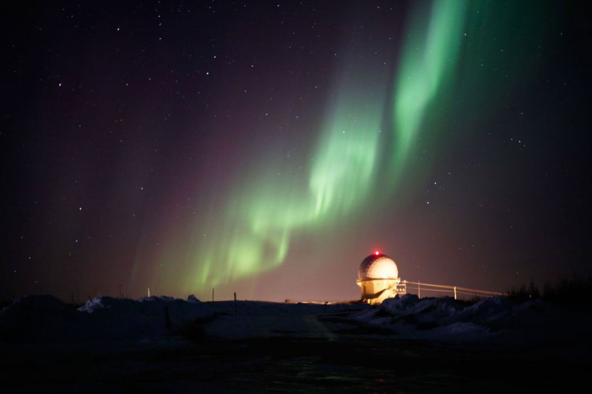 Shafaq next to the radar facility