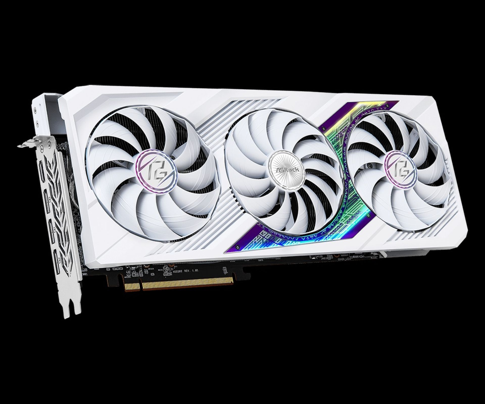 کارت گرافیک سه فن ازراک Radeon RX 7900 XT با رنگ سفید