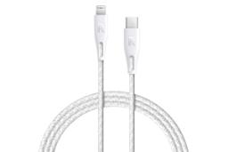کابل شارژ USB راوپاور Type-C به Lightning مدل RP-CB1017 با طول 1.2 متر رنگ سفید