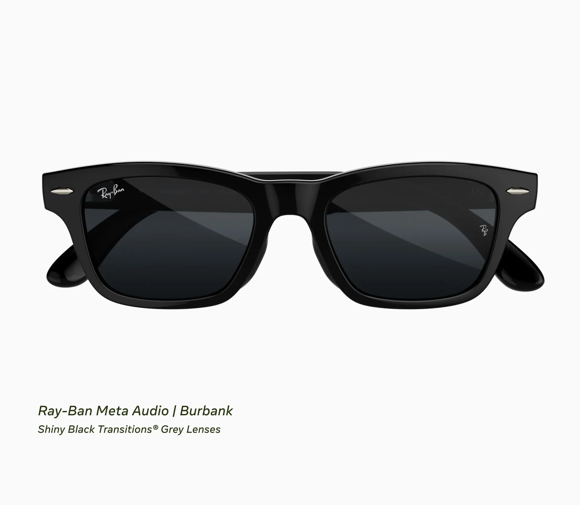 عینک هوشمند ریبن متا (Ray-Ban Meta) با فریم مشکی و عدسی خاکستری