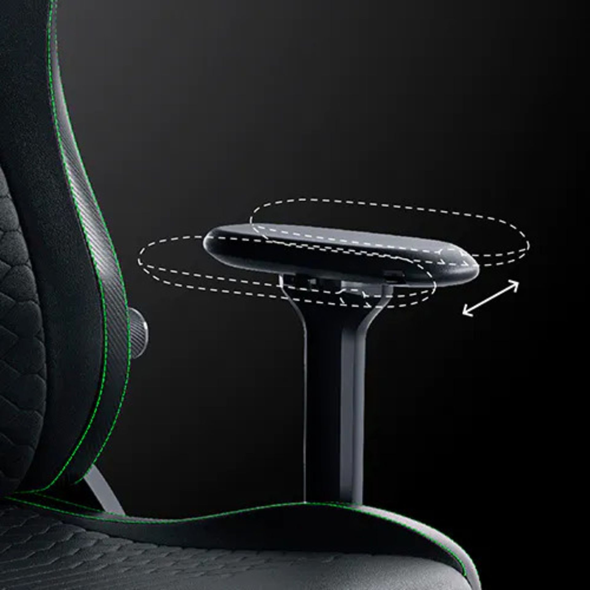 تنظیم جهت افقی دسته‌ی صندلی گیمینگ ایسکور V2