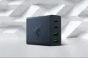 نمای پوستری از بقل پورت های شارژر ریزر مدل-Razer USB-C GAN CHARGER