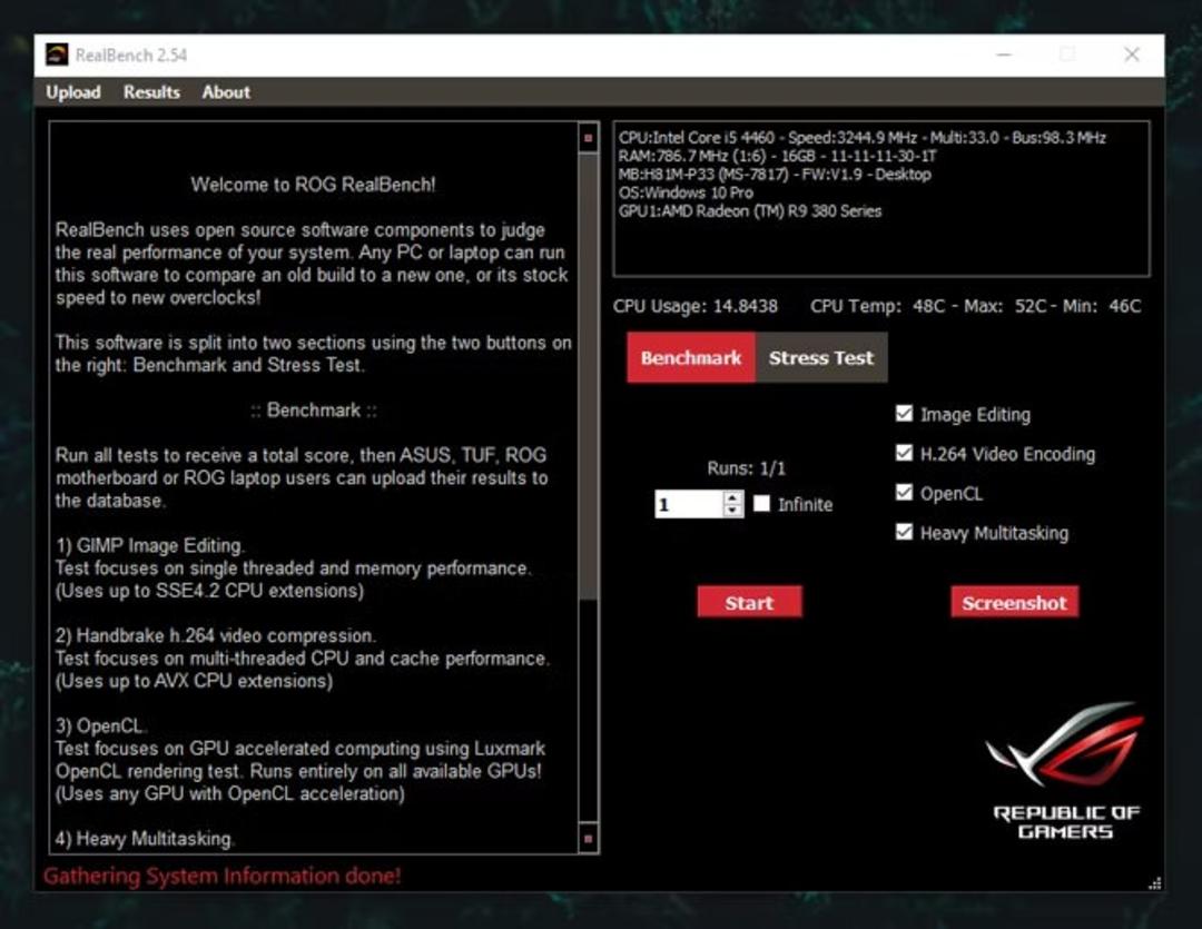 نرم‌افزار بنچمارکینگ RealBench