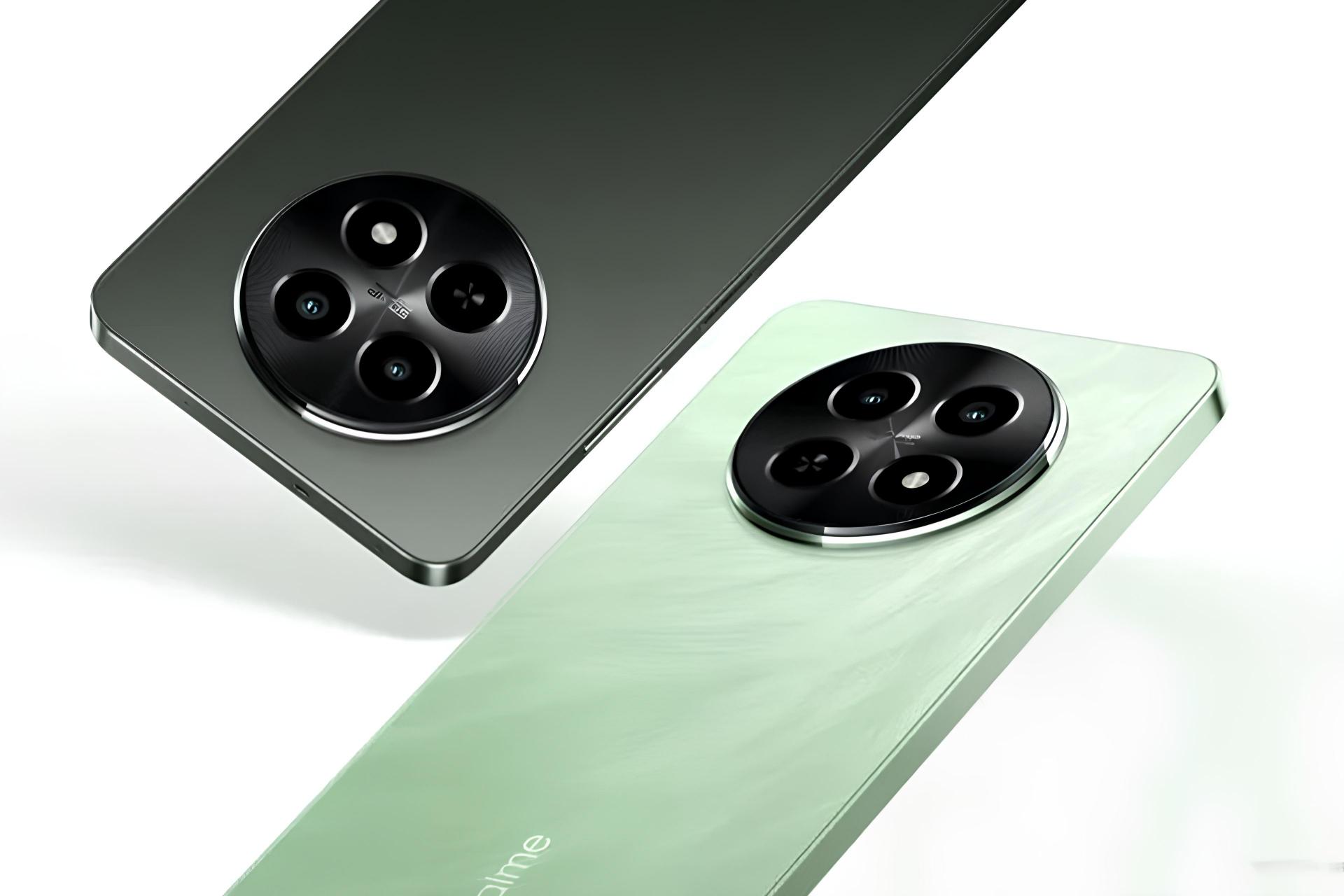 پنل پشتی گوشی ریلمی 12X در رنگ‌های مشکی و سبز