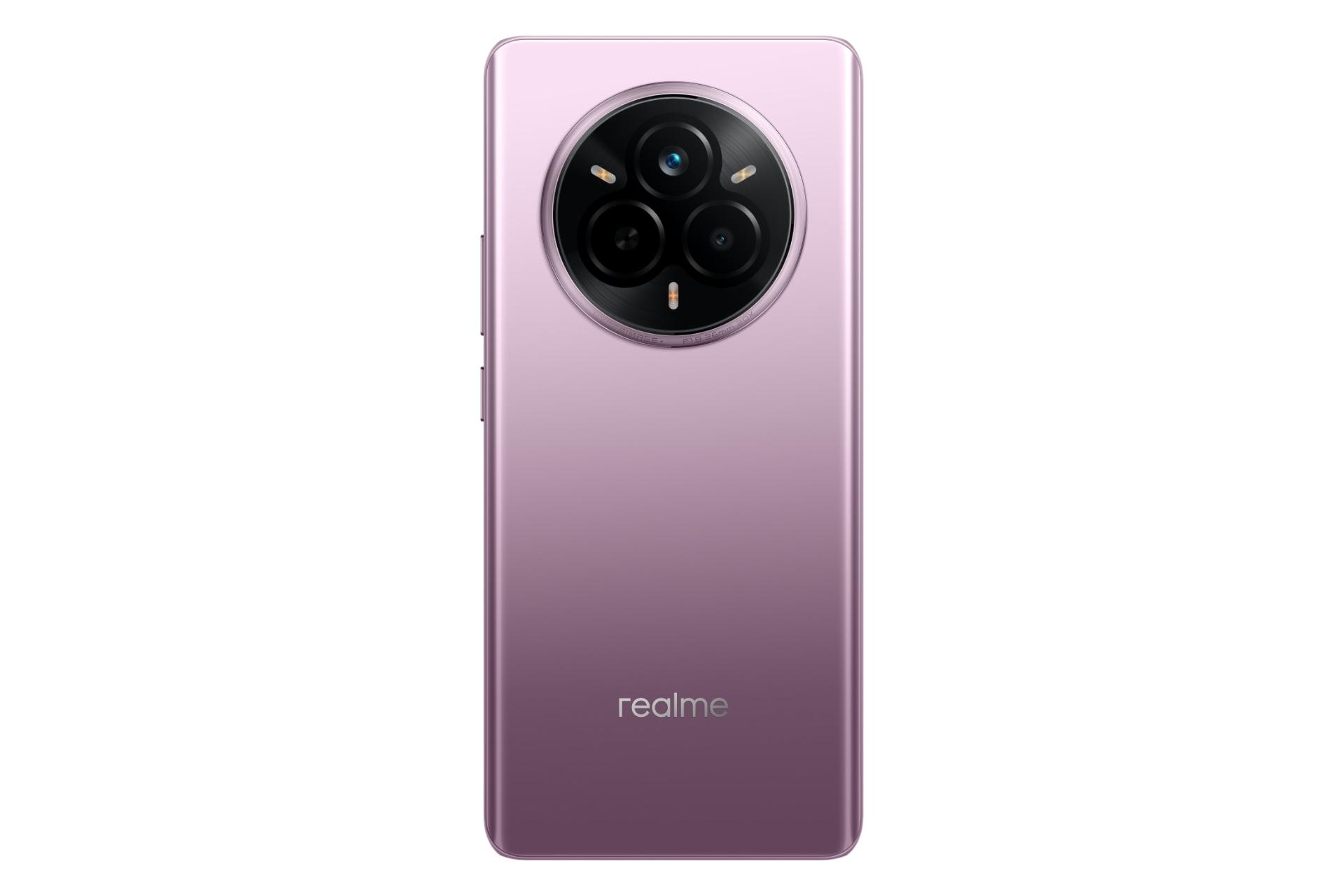 پنل پشت و چینش دوربین گوشی موبایل ریلمی 14 پرو صورتی تیره / Realme 14 Pro