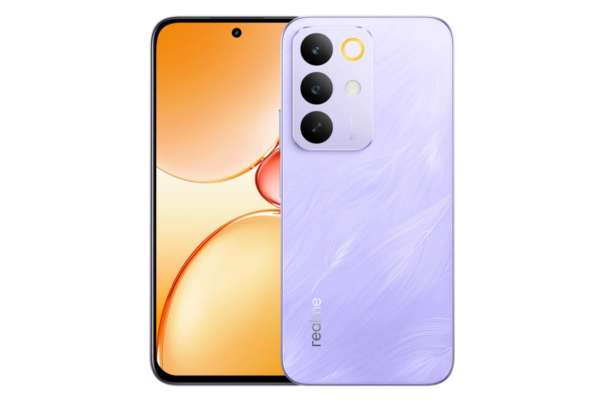 پنل جلو و پشت گوشی موبایل ریلمی Realme C85 ارغوانی