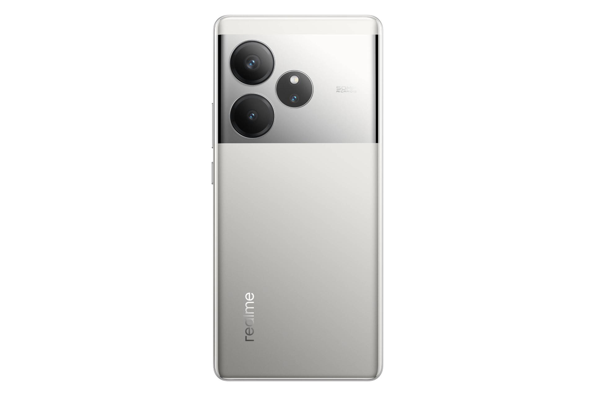 پنل پشت و چینش دوربین گوشی موبایل ریلمی Realme GT 6 نقره ای