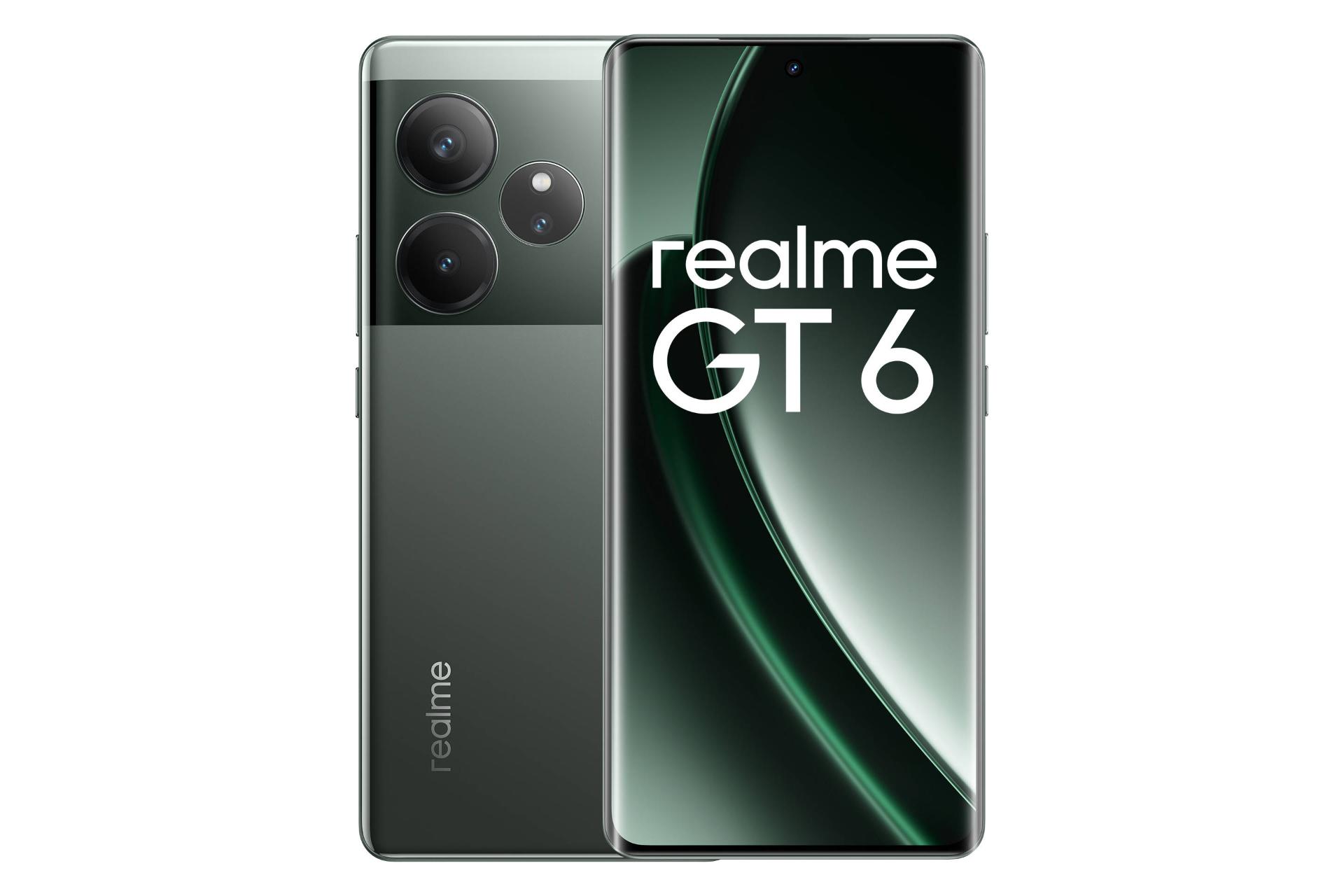 پنل جلو و پشت گوشی موبایل ریلمی Realme GT 6 سبز