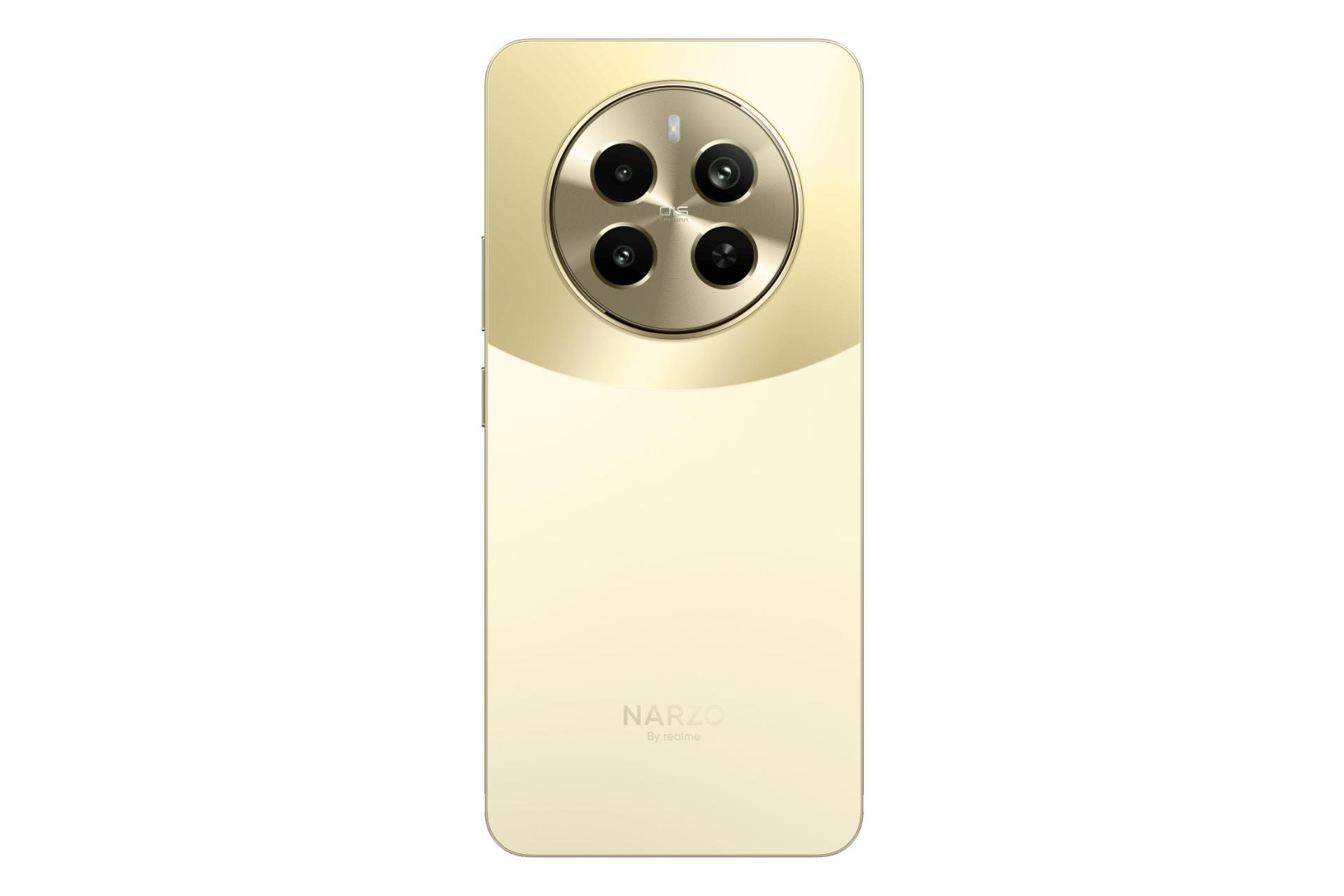 پنل پشت و چینش دوربین گوشی موبایل ریلمی Narzo 70 پرو طلایی / Realme Narzo 70 Pro