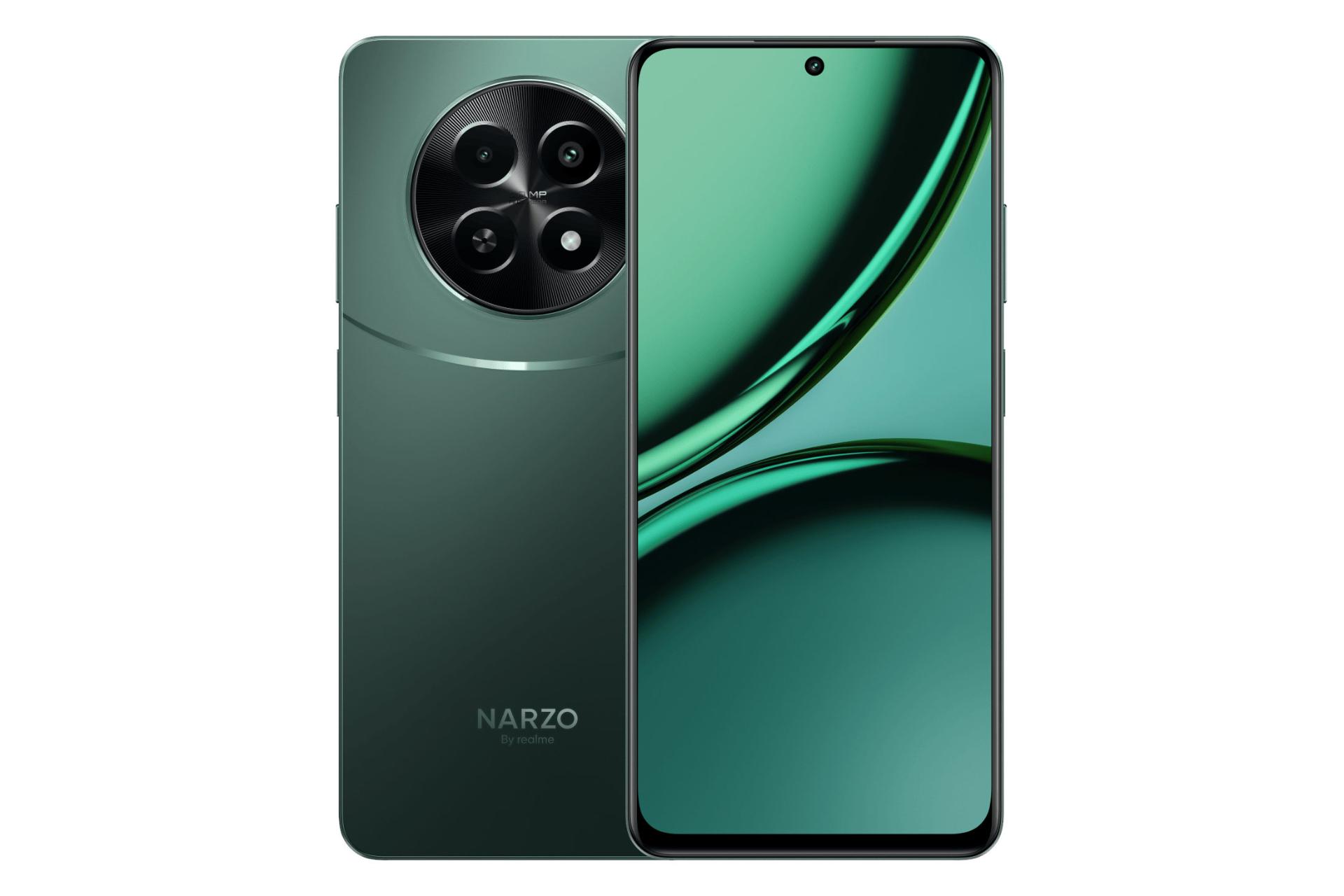 پنل جلو و پشت گوشی موبایل ریلمی Realme Narzo 70x سبز