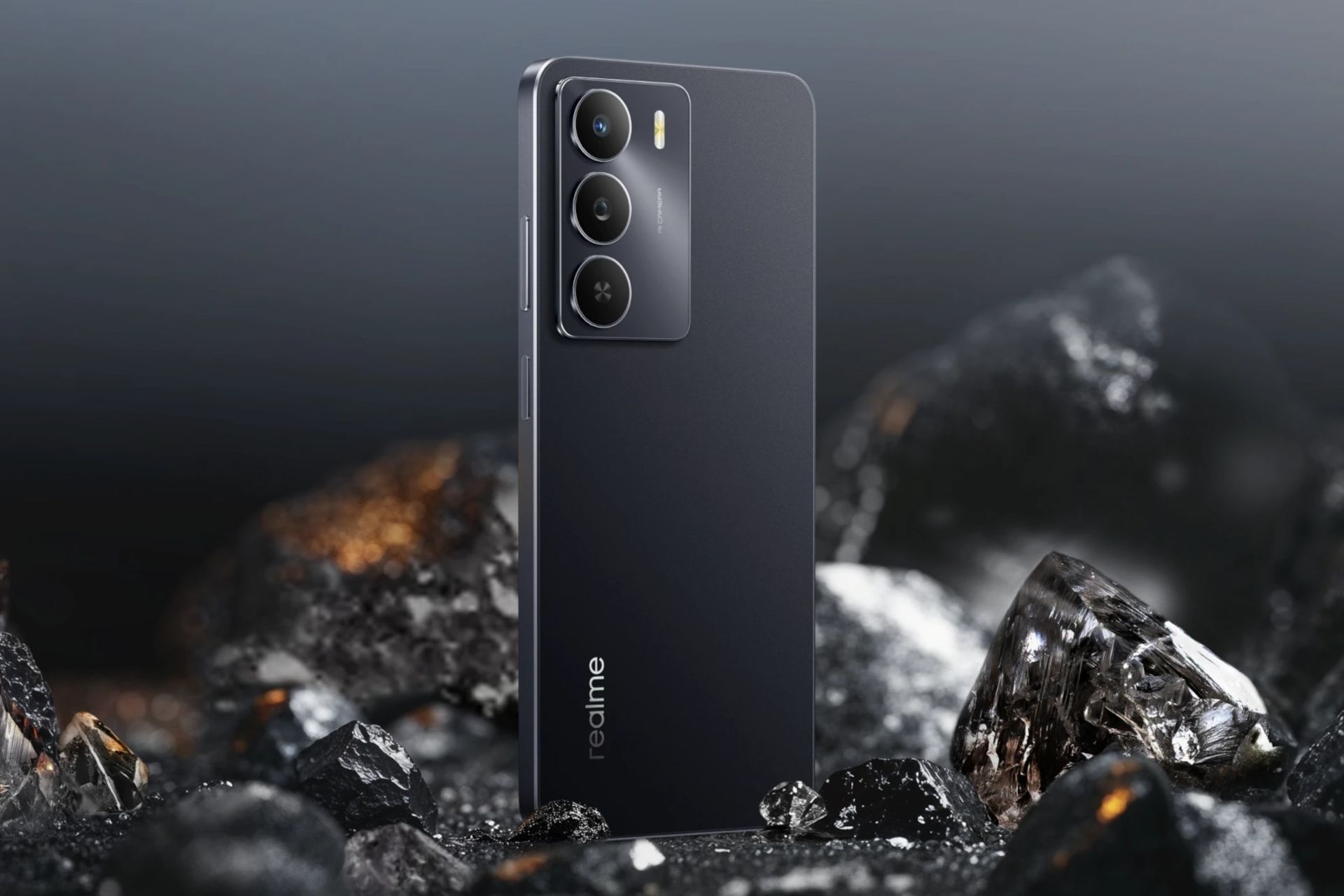 پنل پشت و چینش دوربین گوشی موبایل ریلمی Narzo 80 لایت مشکی / Realme Narzo 80 Lite