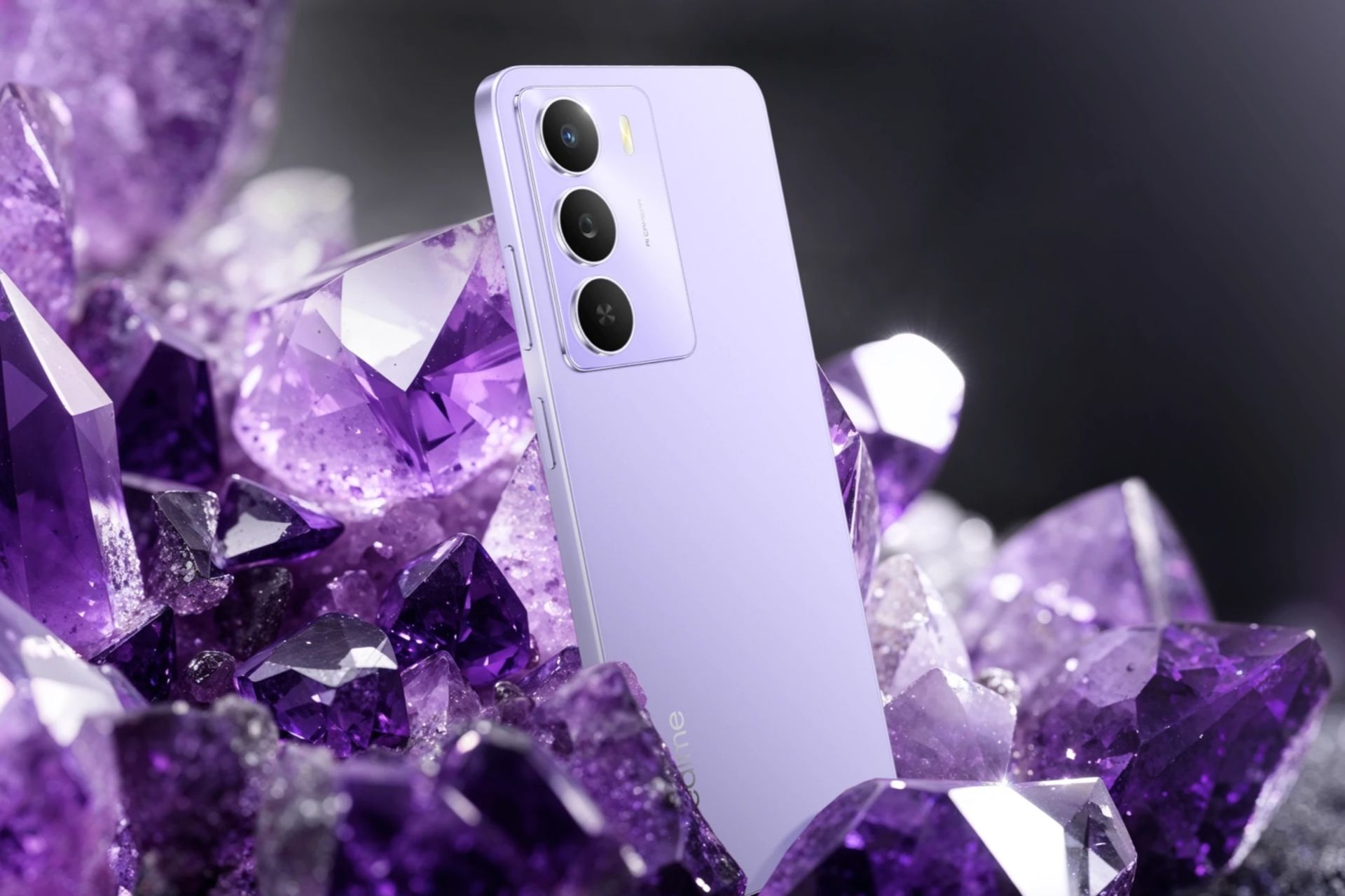 پنل پشت و چینش دوربین گوشی موبایل ریلمی Narzo 80 لایت ارغوانی / Realme Narzo 80 Lite