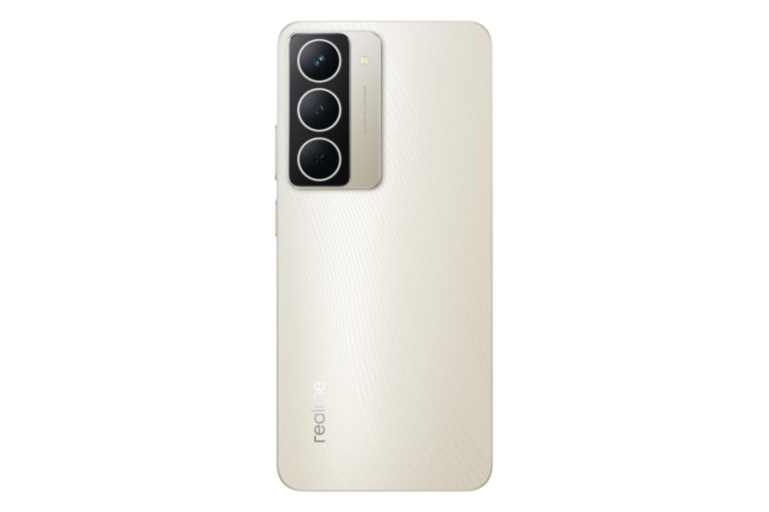 پنل پشت و چینش دوربین گوشی موبایل ریلمی Realme Narzo 80x طلایی