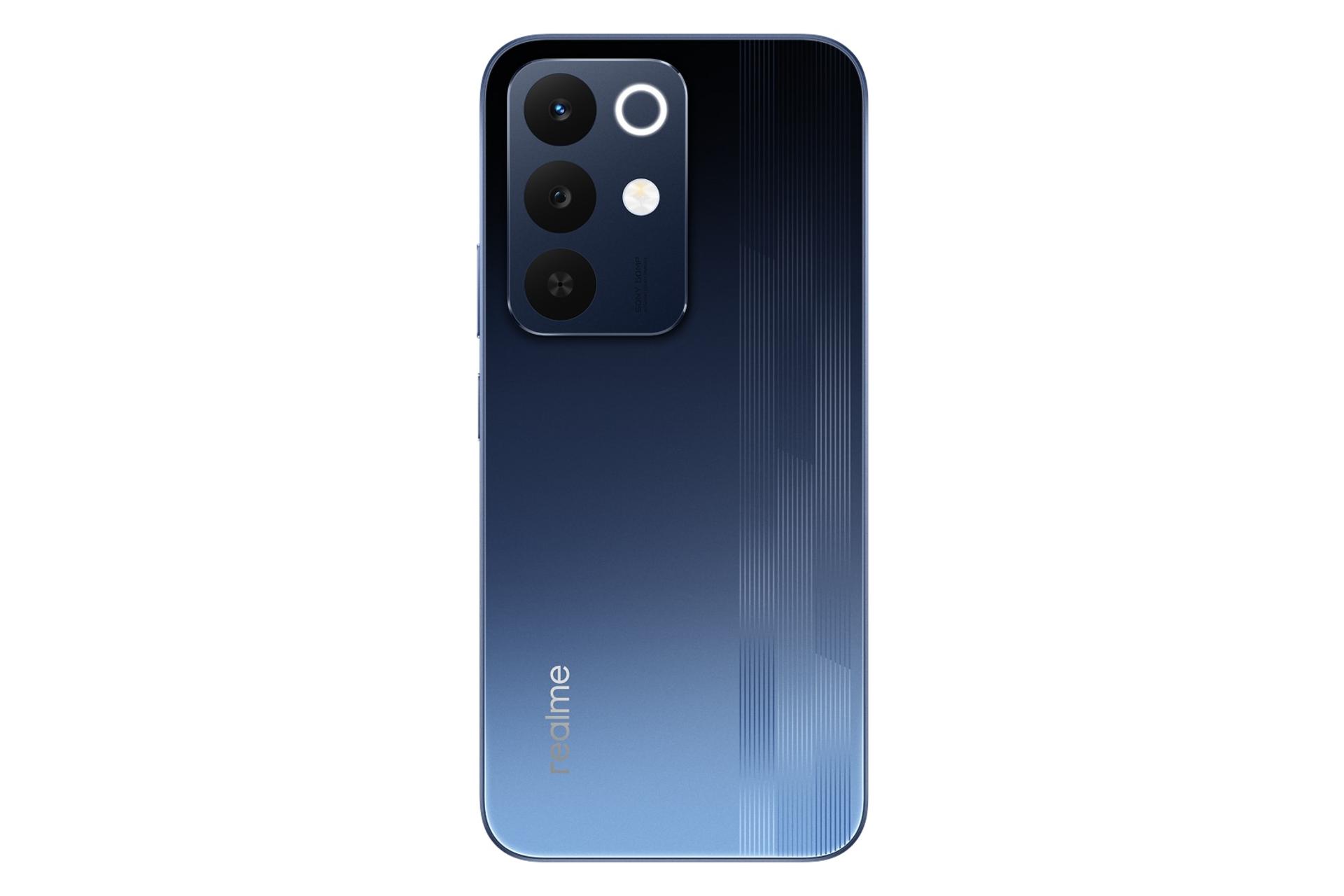 پنل پشت و چینش دوربین گوشی موبایل ریلمی Realme Narzo 90x سرمه ای