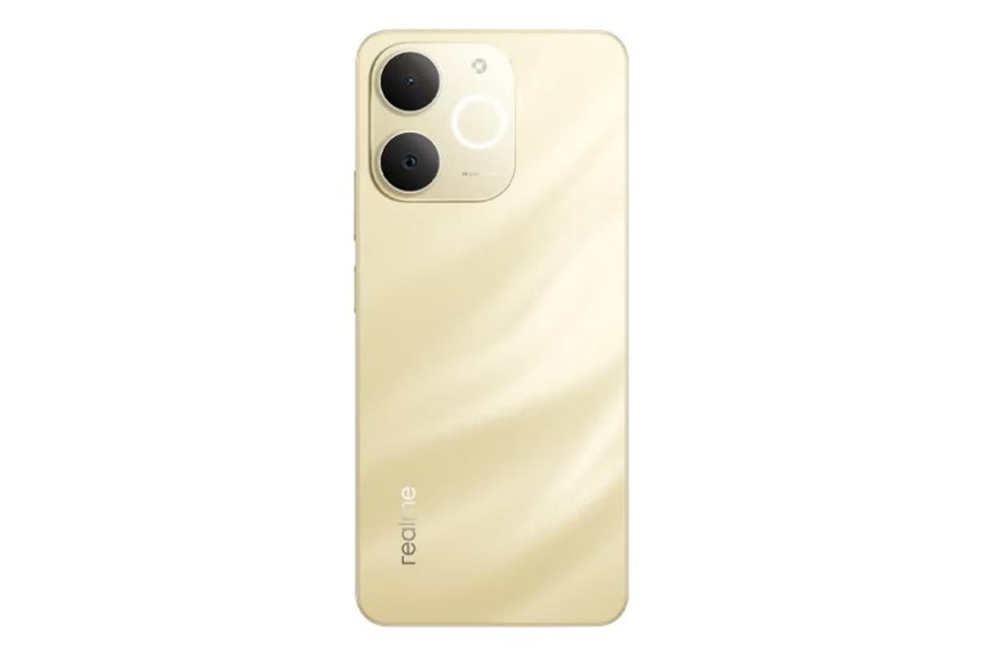 مرجع متخصصين ايران پنل پشت و چينش دوربين موبايل موبايل ريلمي Realme Note 70T طلايي