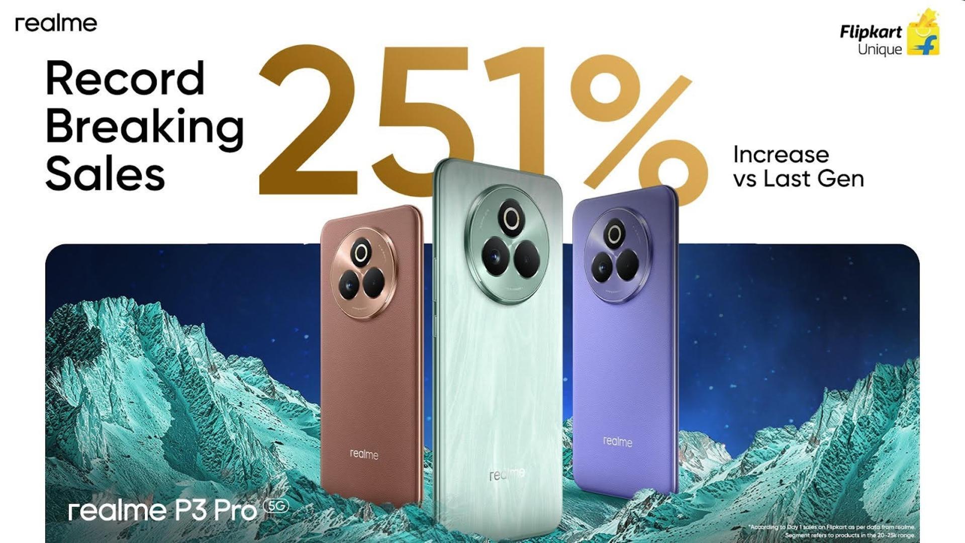 پنل پشتی گوشی ریلمی P3 Pro در سه رنگ در پوستر فروش