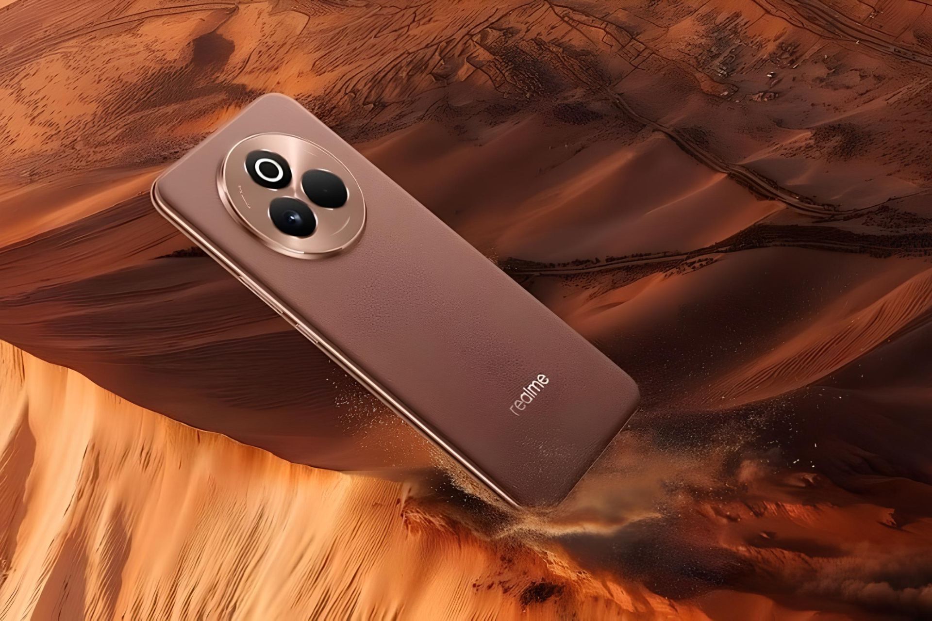 پنل پشتی گوشی ریلمی P3 Pro رنگ قهوه‌ای