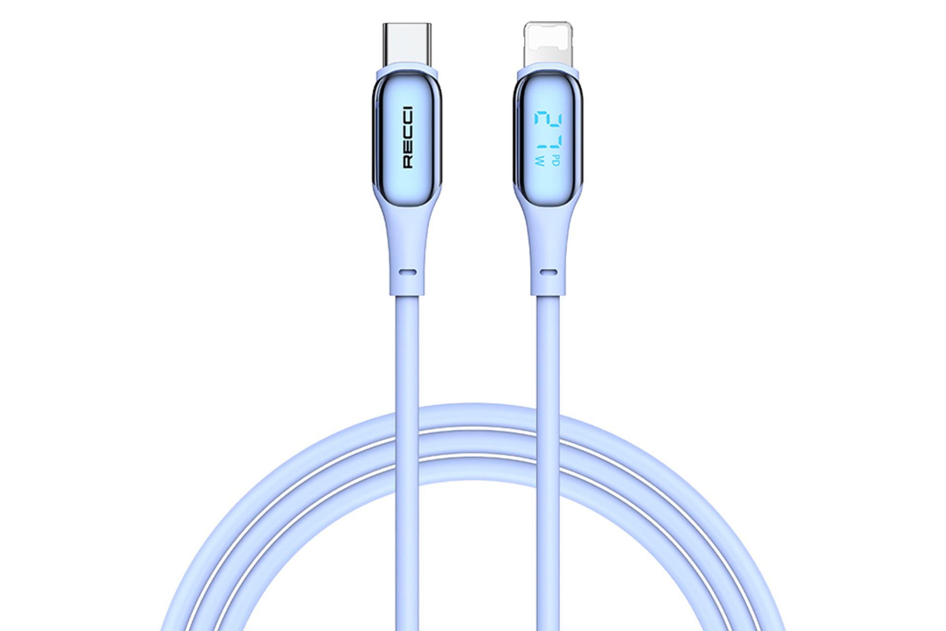 کابل شارژ USB رسی Type-C به Lightning مدل RS17CL با طول 1.2 متر