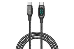 کابل شارژ USB رسی Type-C به Type-C مدل RTC-P10CC با طول 1 متر