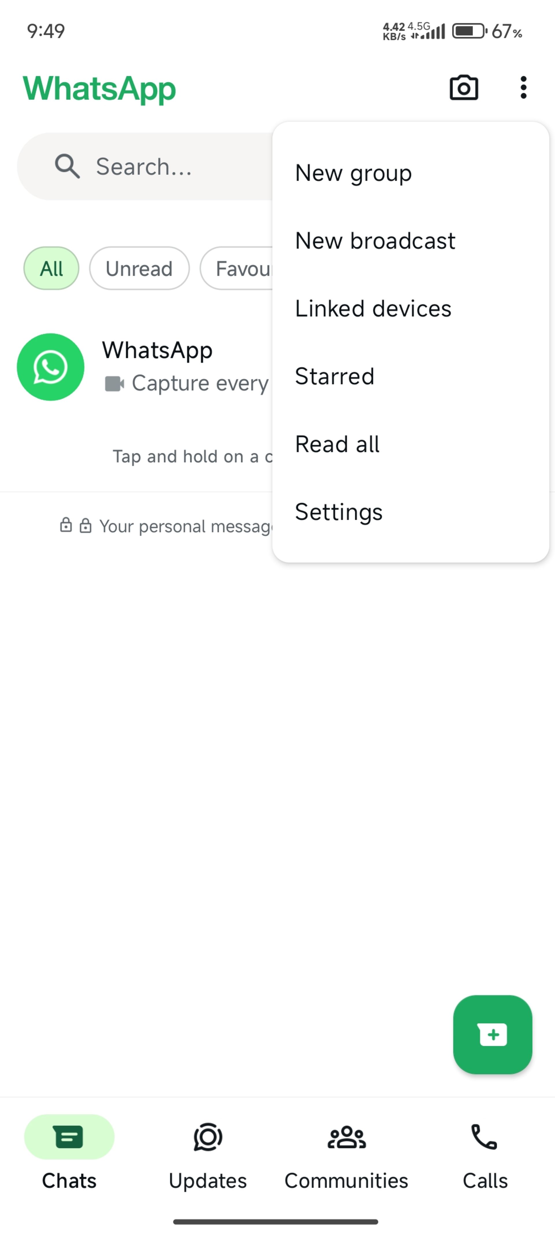 بازیابی پیام‌های واتساپ