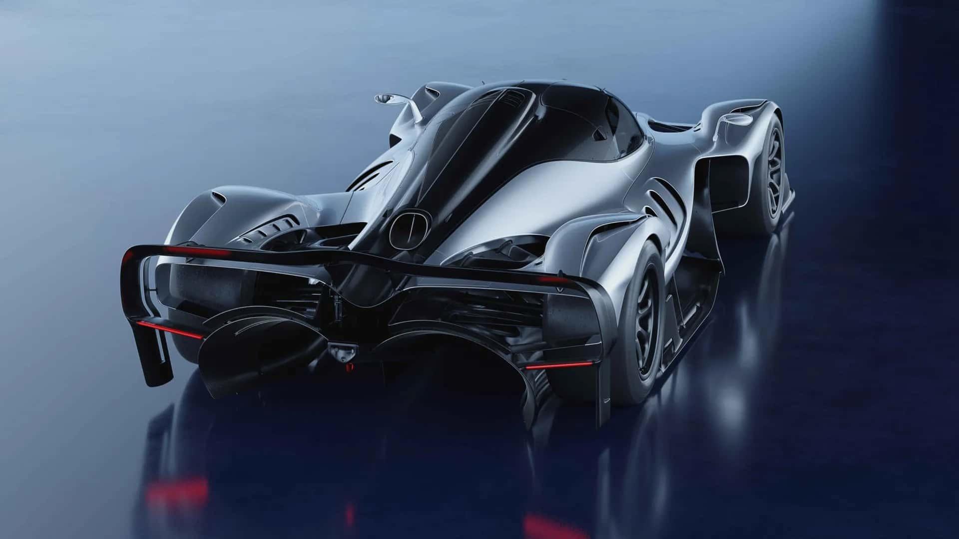 نمای سه‌چهارم عقب ابرخودرو RB-17 ردبول