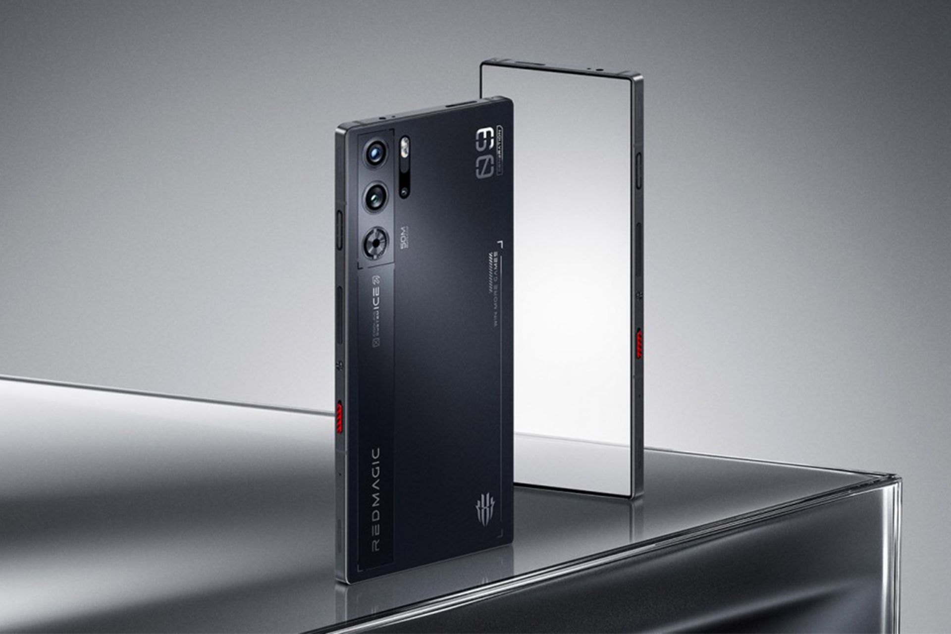 رندر رسمی گوشی رد مجیک ۹ پرو از پشت و جلو