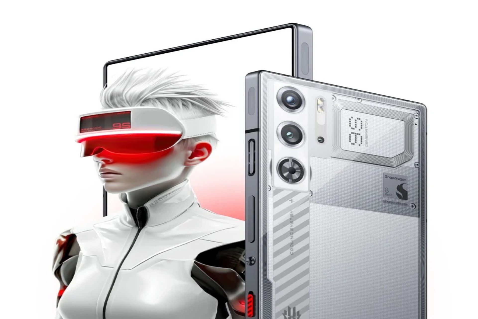  گوشی ردمجیک 9s Pro در رنگ سفید