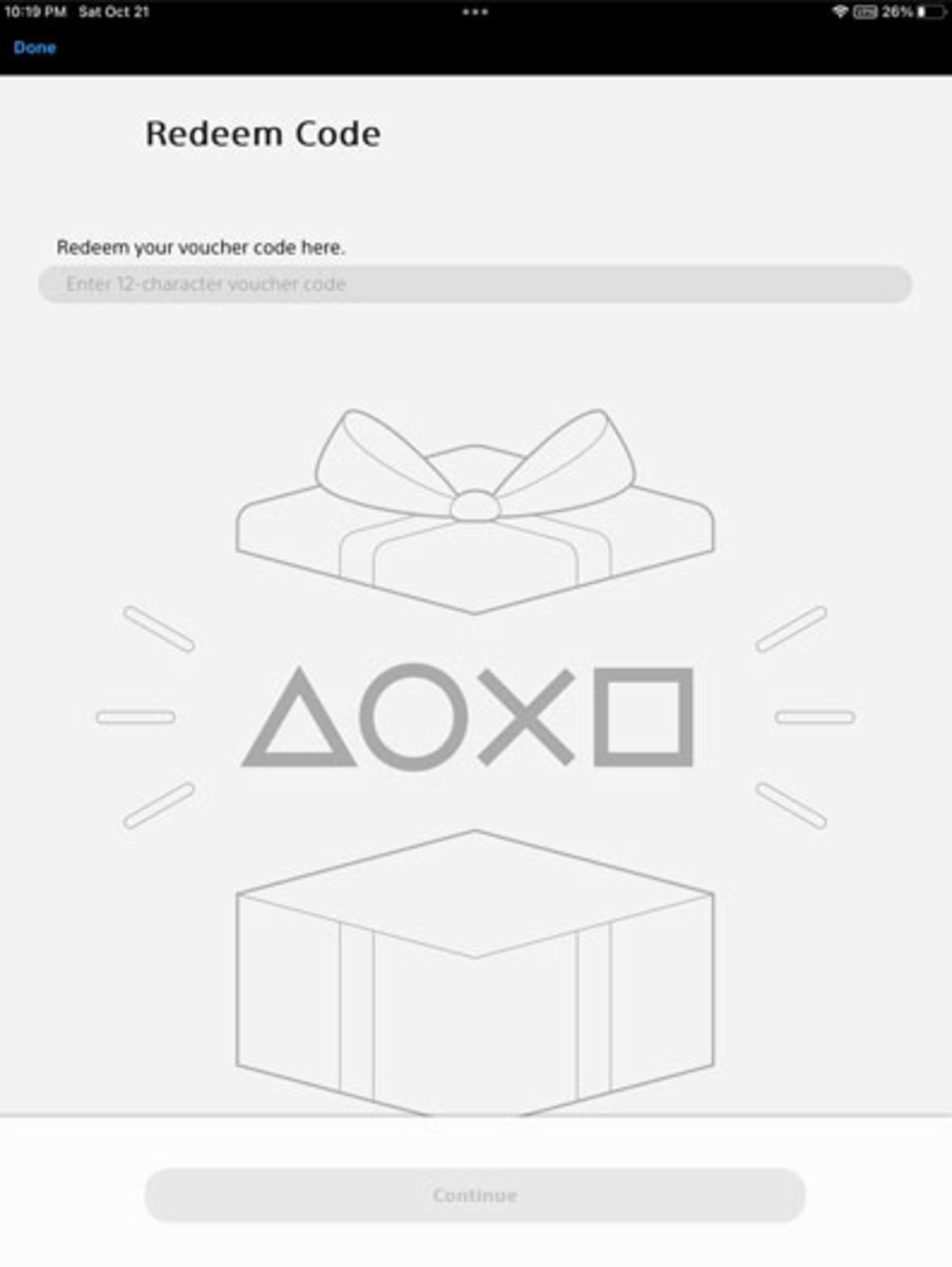 واردکردن Redeem code