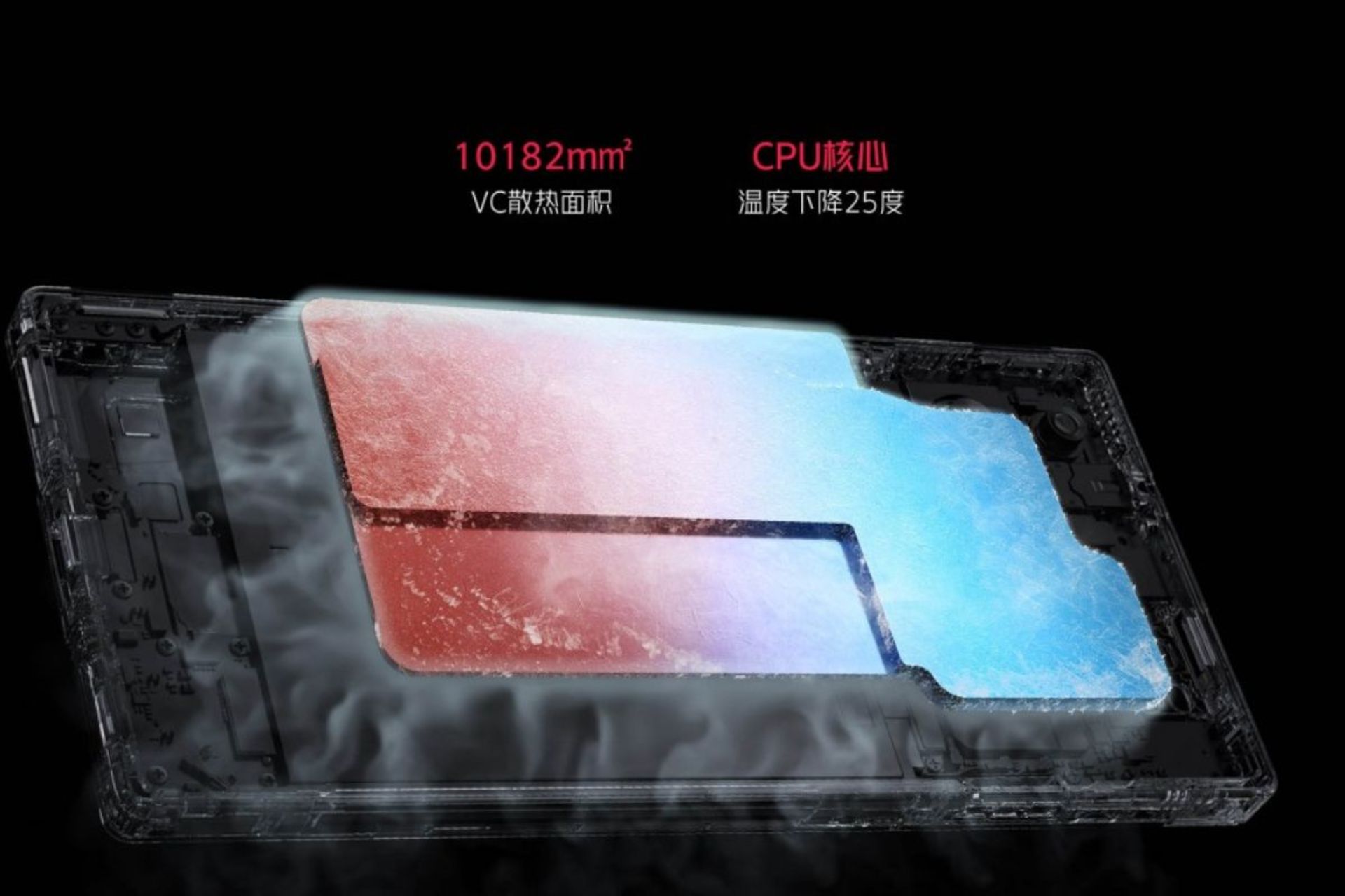 سیستم خنک کننده گوشی رد مجیک ۹ پرو