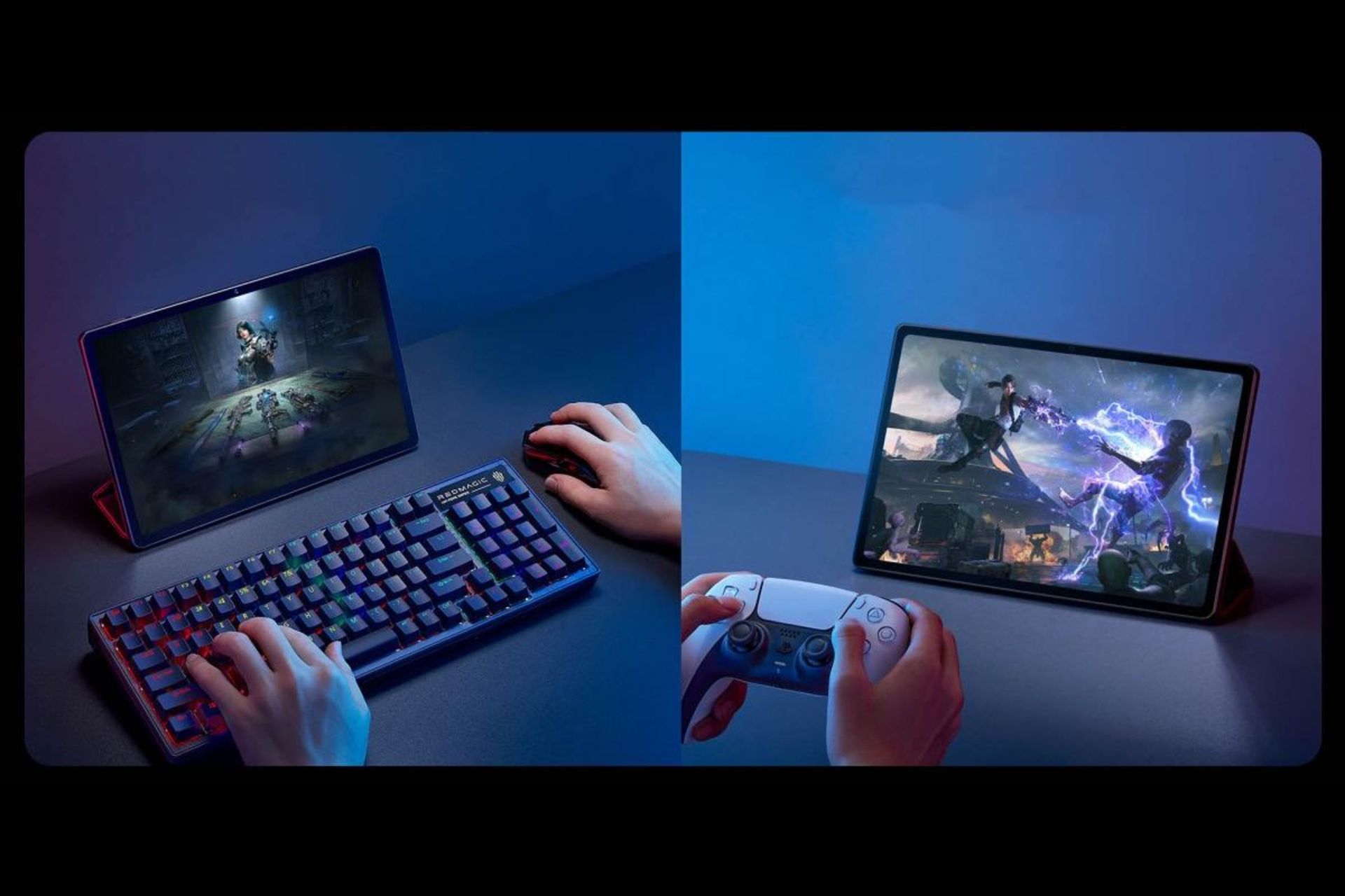 اتصال دسته و کیبورد به تبلت ردمجیک 