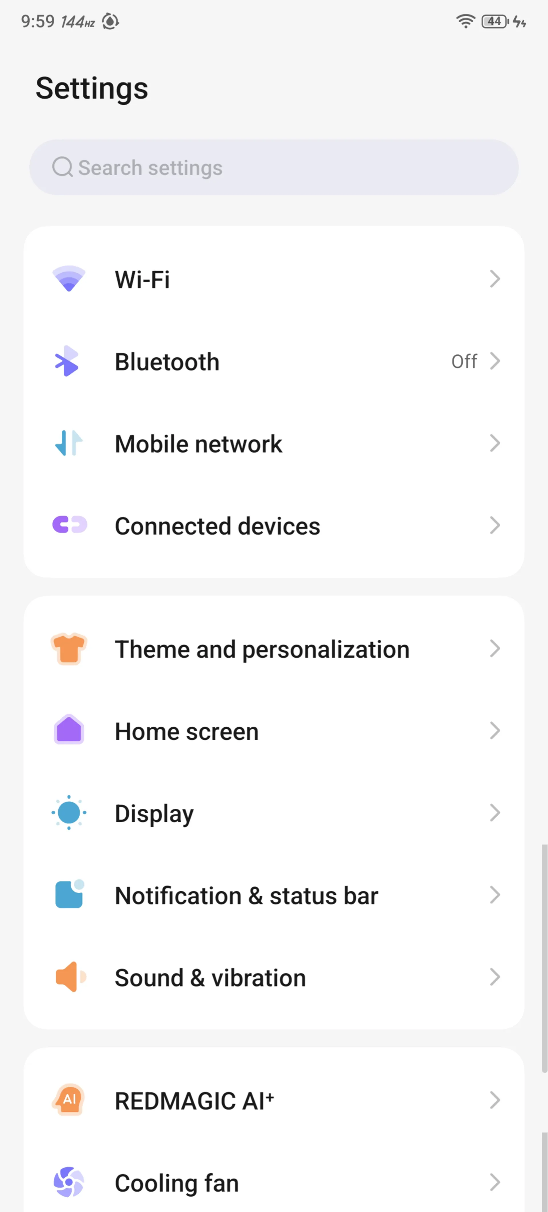 Redmagic11pro-Setting