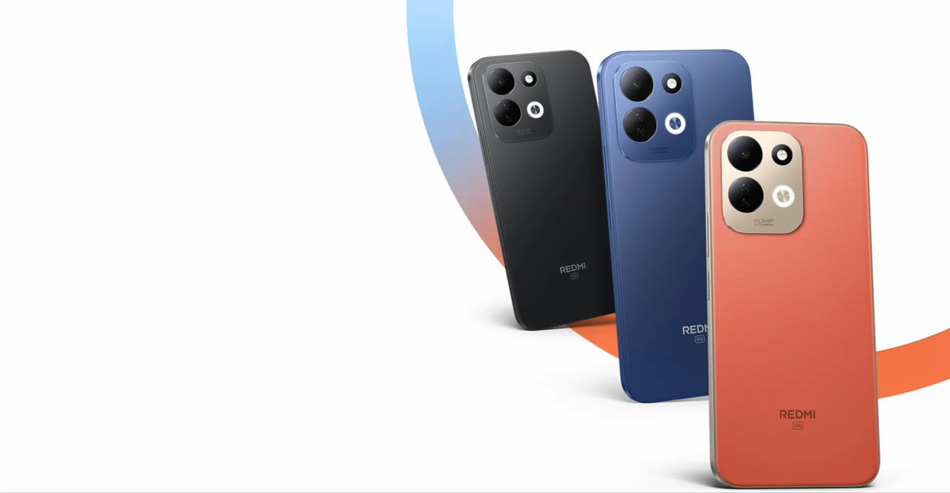 گوشی هوشمند ردمی ۱۷ (Redmi 17) در سه رنگ مشکی، آبی و نارنجی