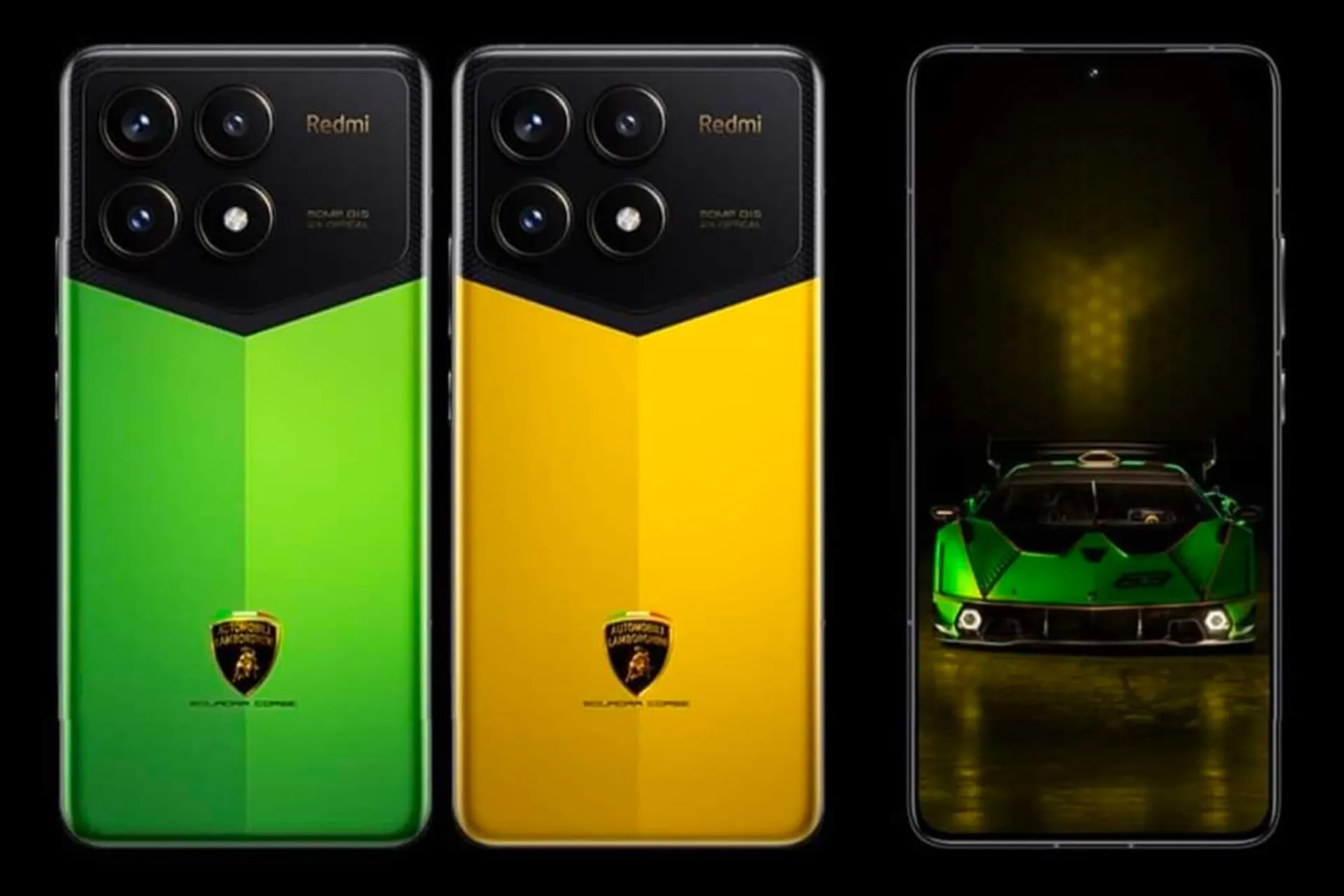 مدل زرد و قرمز لامبورگینی ردمی K70 پرو