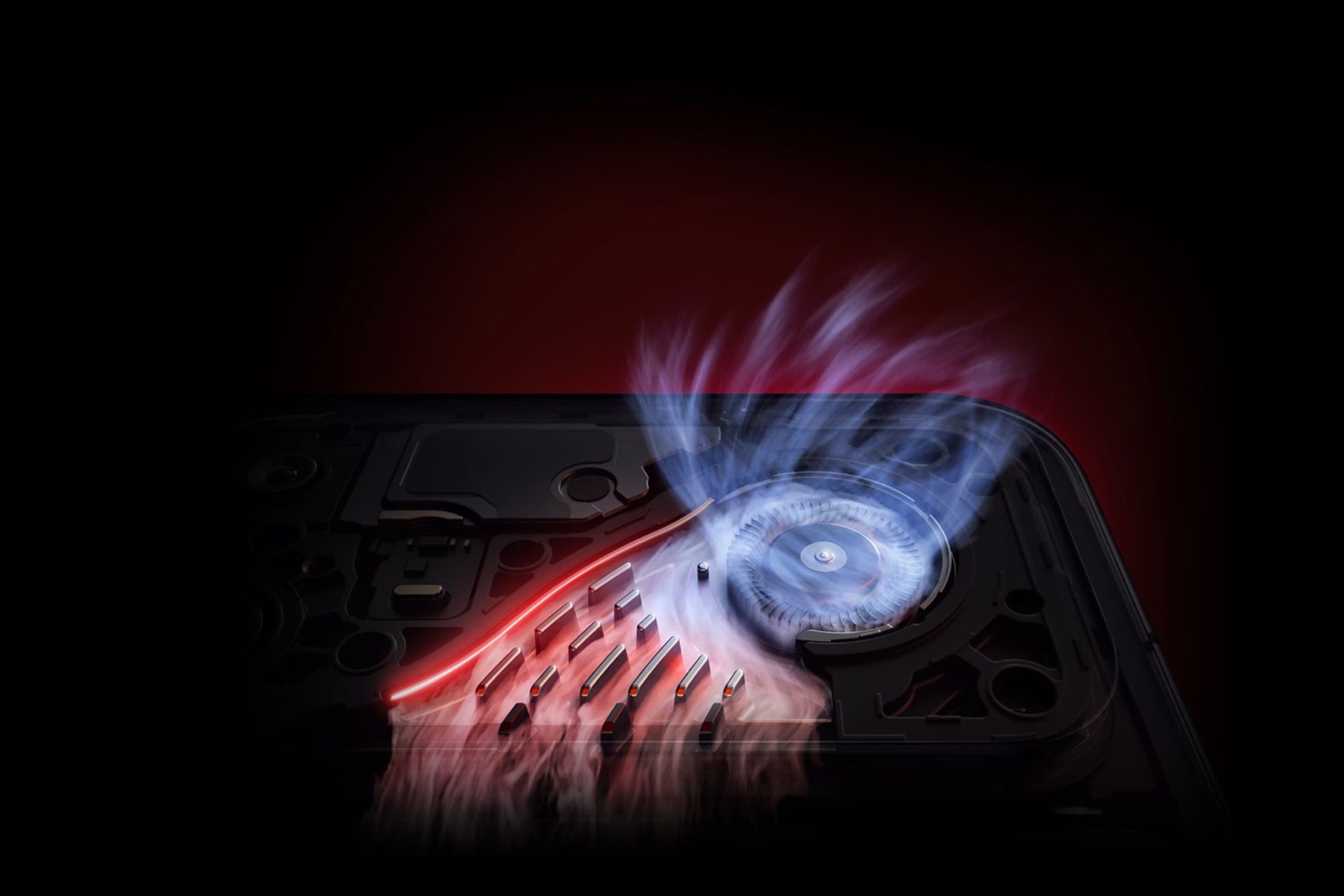 فن خنک‌کننده‌ی شیائومی ردمی K90 مکس از نمای نزدیک