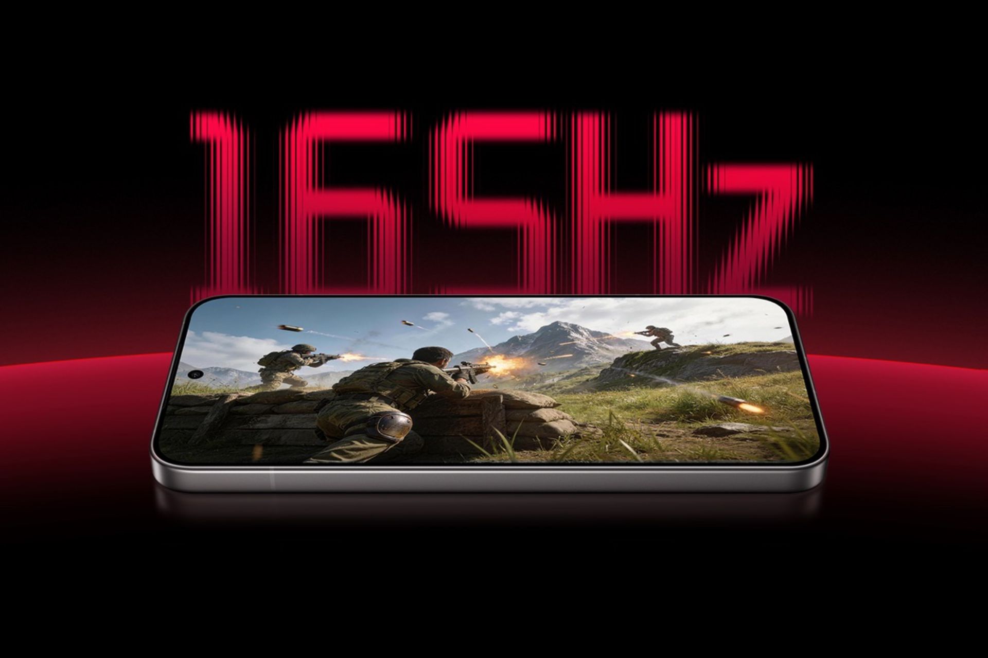 نمایشگر گوشی ردمی K90 مکس در حال نمایش یک بازی و عدد ۱۶۵ هرتز