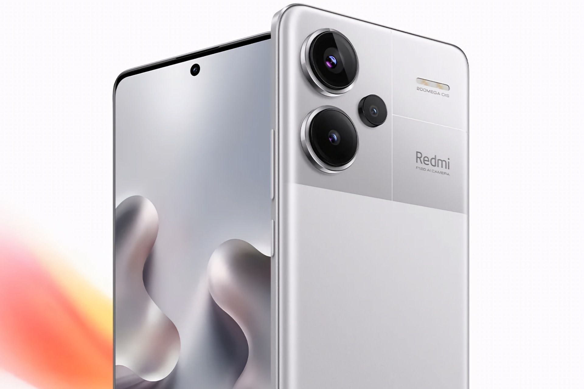 نمای پشتی و جلویی ردمی نوت ۱۳ پرو پلاس در رنگ Mystic Silver