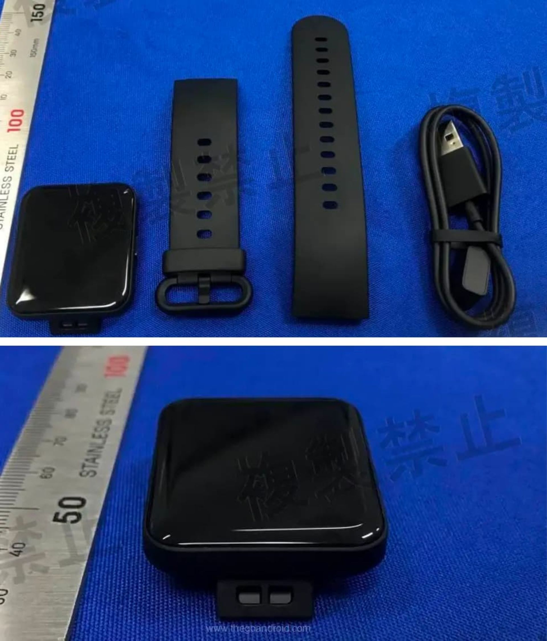 ردمی واچ ۳ لایت با بند در کنار خط کش تصویر فاش شده