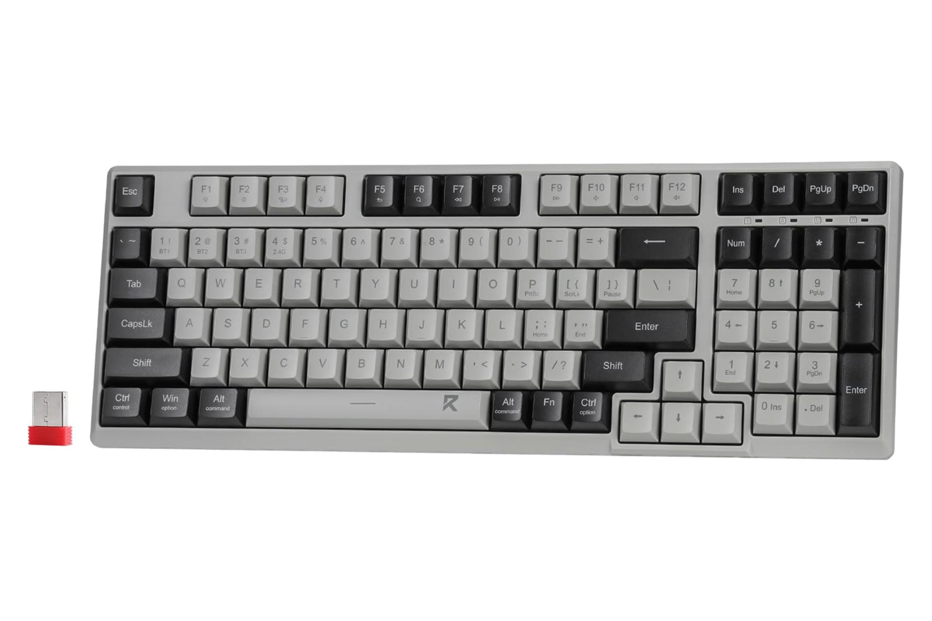 سمت راست کیبورد ردراگون Redragon BK7114 خاکستری تیره