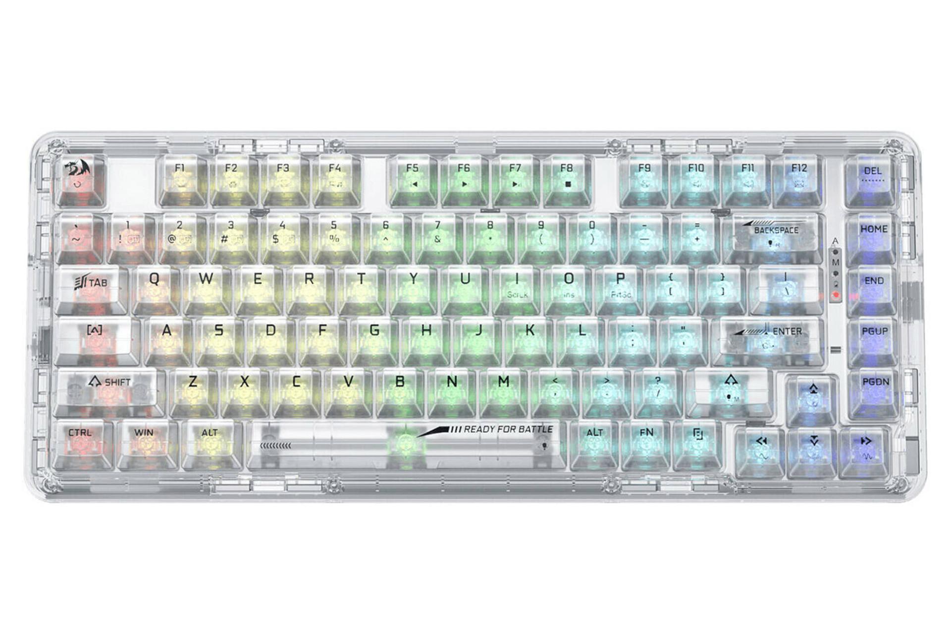 کیبورد ردراگون ELF PRO K649 نمای بالا