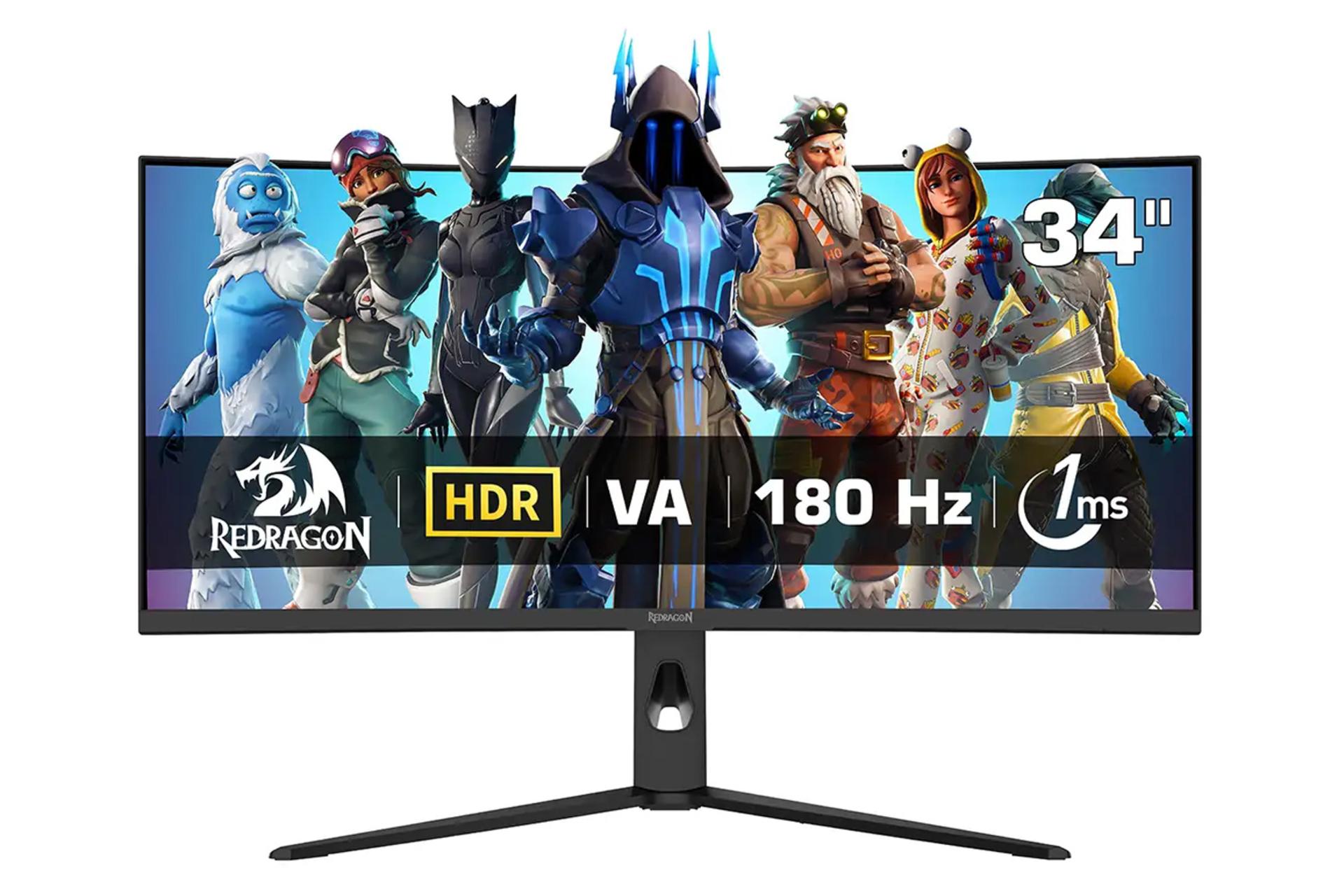 مانیتور ردراگون 34 اینچ مدل GMQ3418RVC نمای جلو