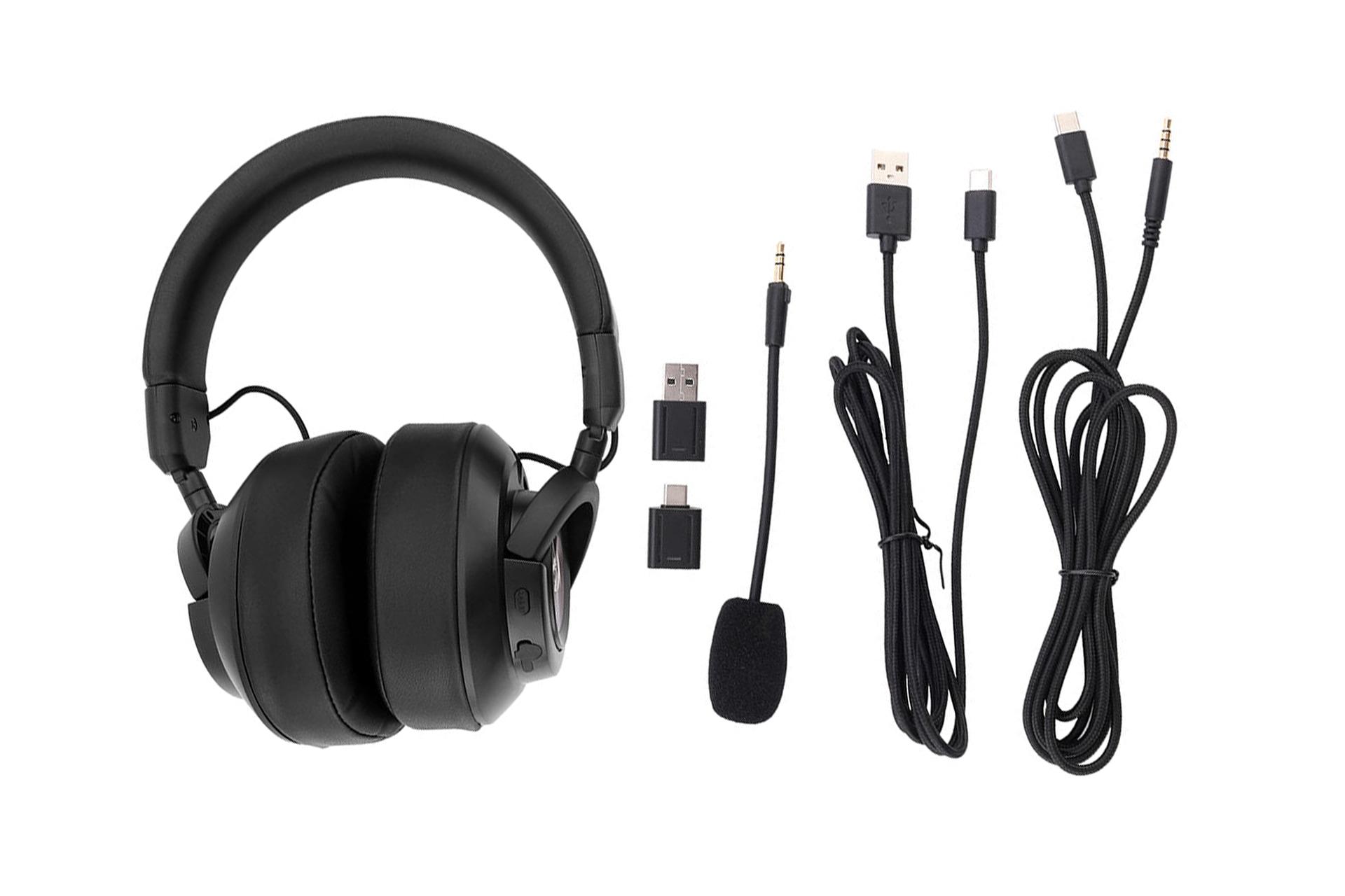 اقلام همراه هدست گیمینگ ردراگون Redragon H889 SPECTRA PRO مشکی