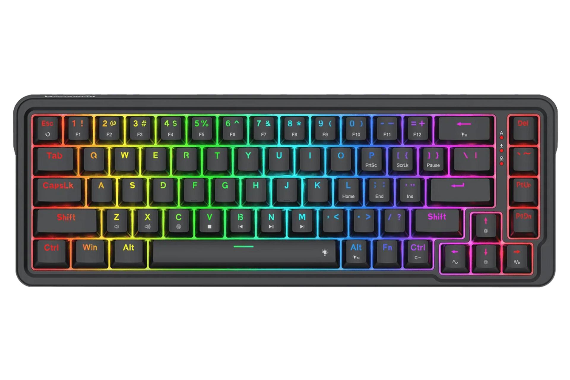 کیبورد ردراگون K709 RGB نمای بالا