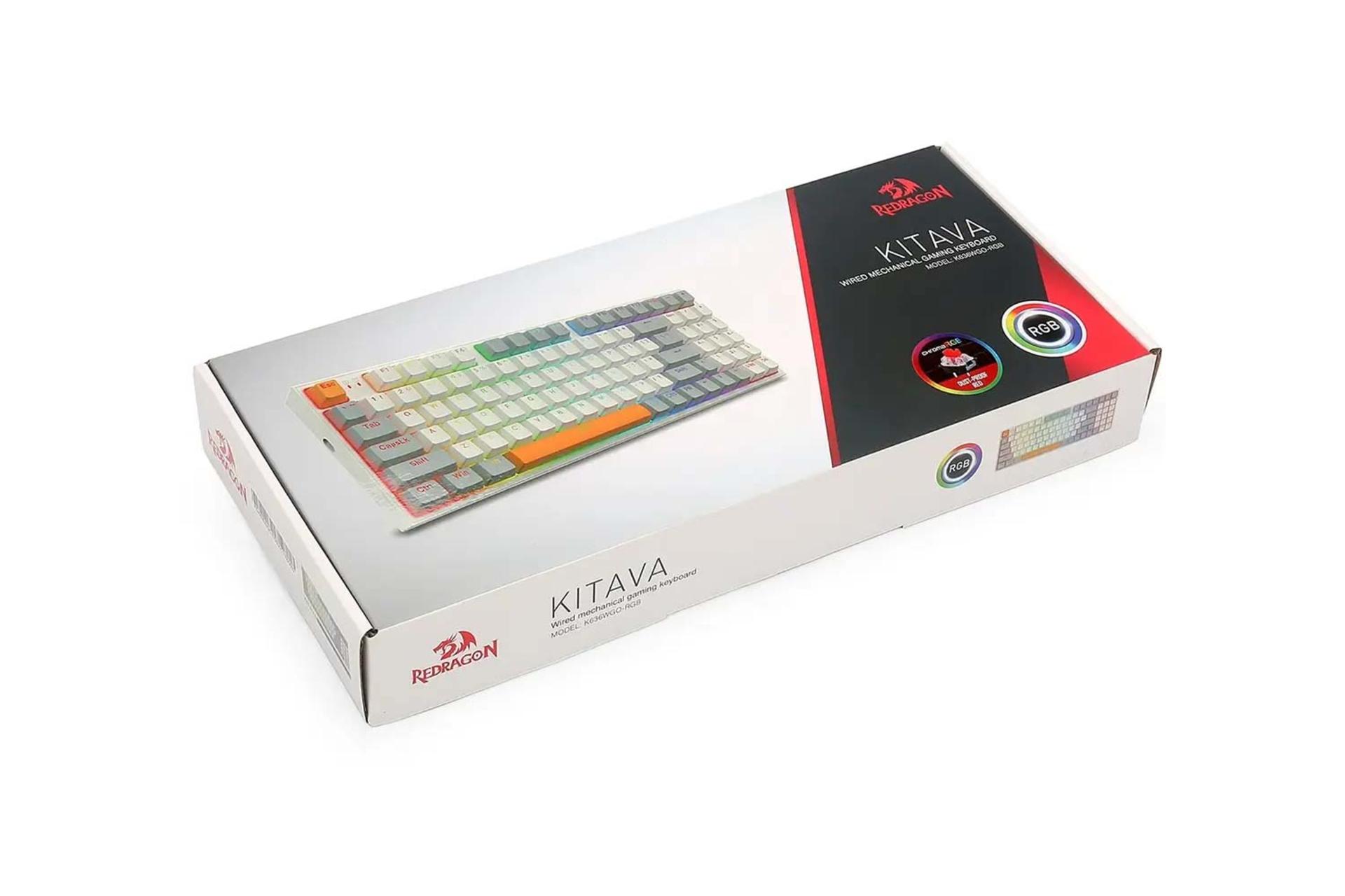 جعبه کیبورد ردراگون KITAVA K636WGO-RGB