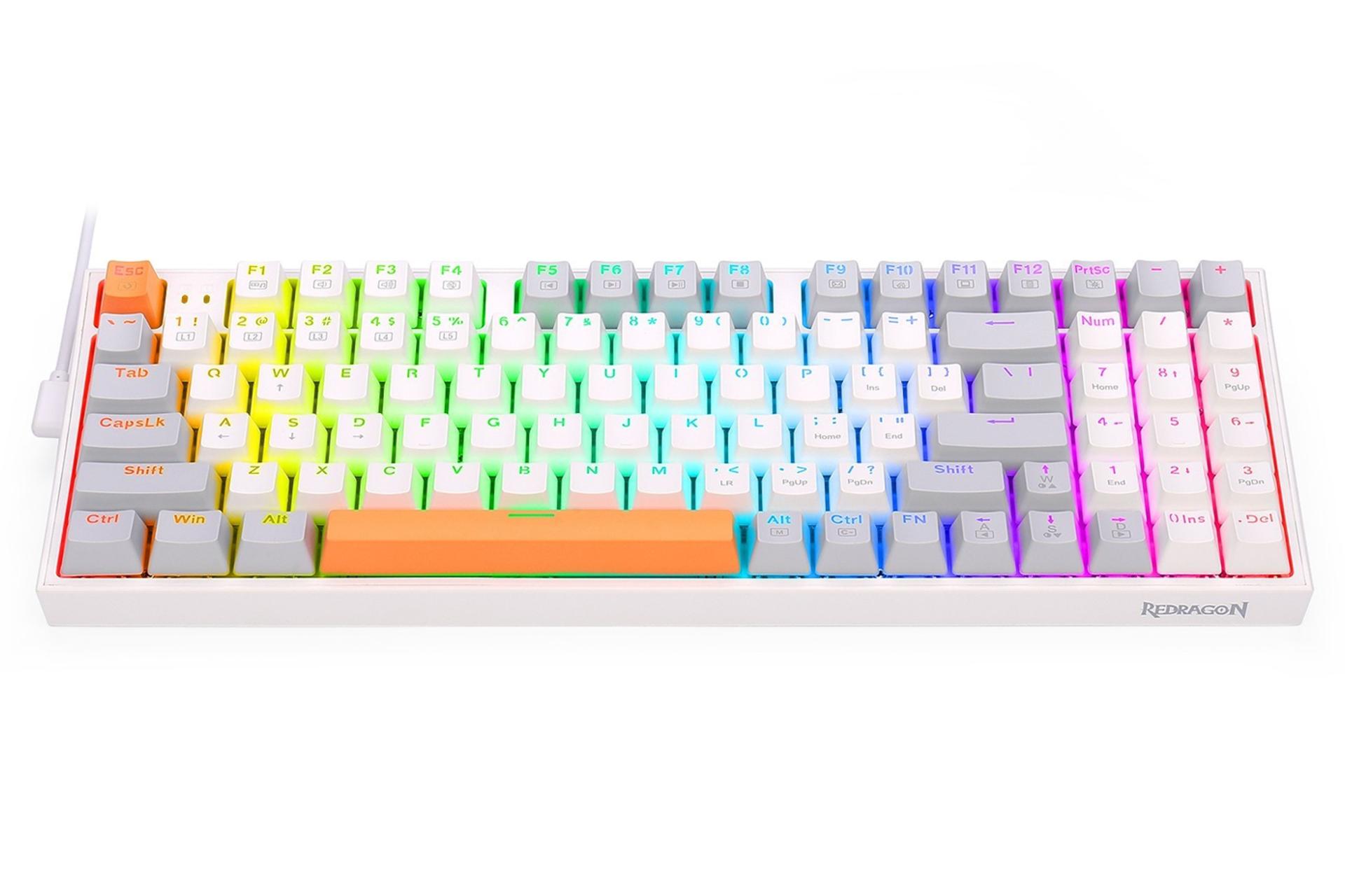 ابعاد و اندازه کیبورد ردراگون KITAVA K636WGO-RGB