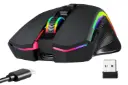 نمای جلوی ماوس ردراگون Redragon M607-KS GRIFFIN ELITE به همراه دانگل بی سیم و کابل اتصال