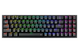 نمای بالا و دکمه های کیبورد ردراگون Pollux K628-RGB Pro