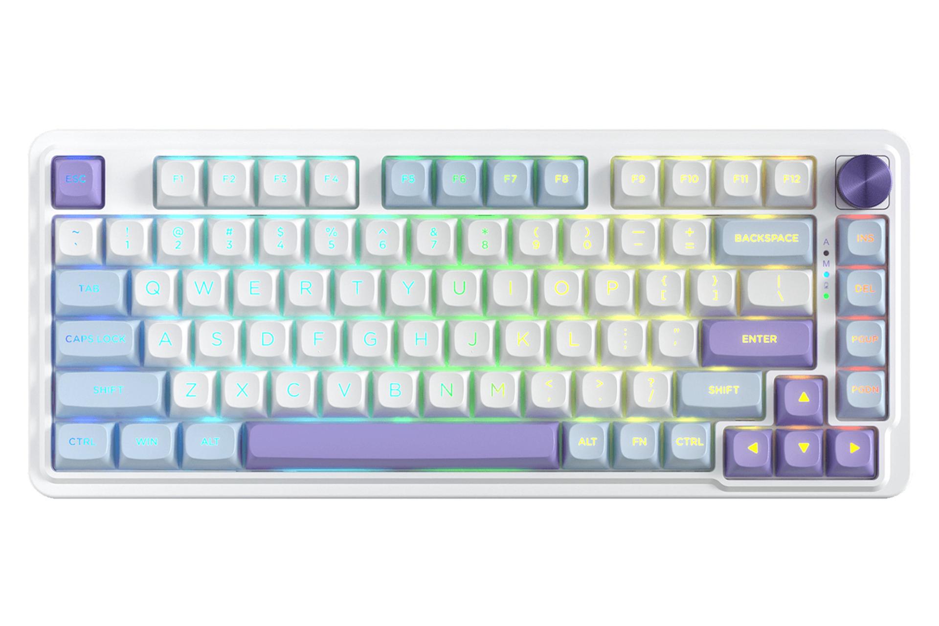 کیبورد ردراگون UCAL MAX K673 WBP RGB نمای بالا