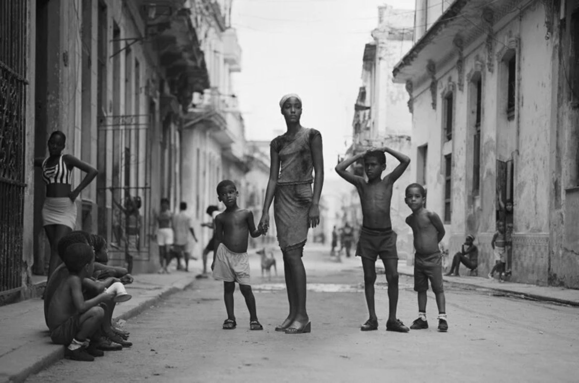 مردم و بچه‌ها در هاوانا کوبا
