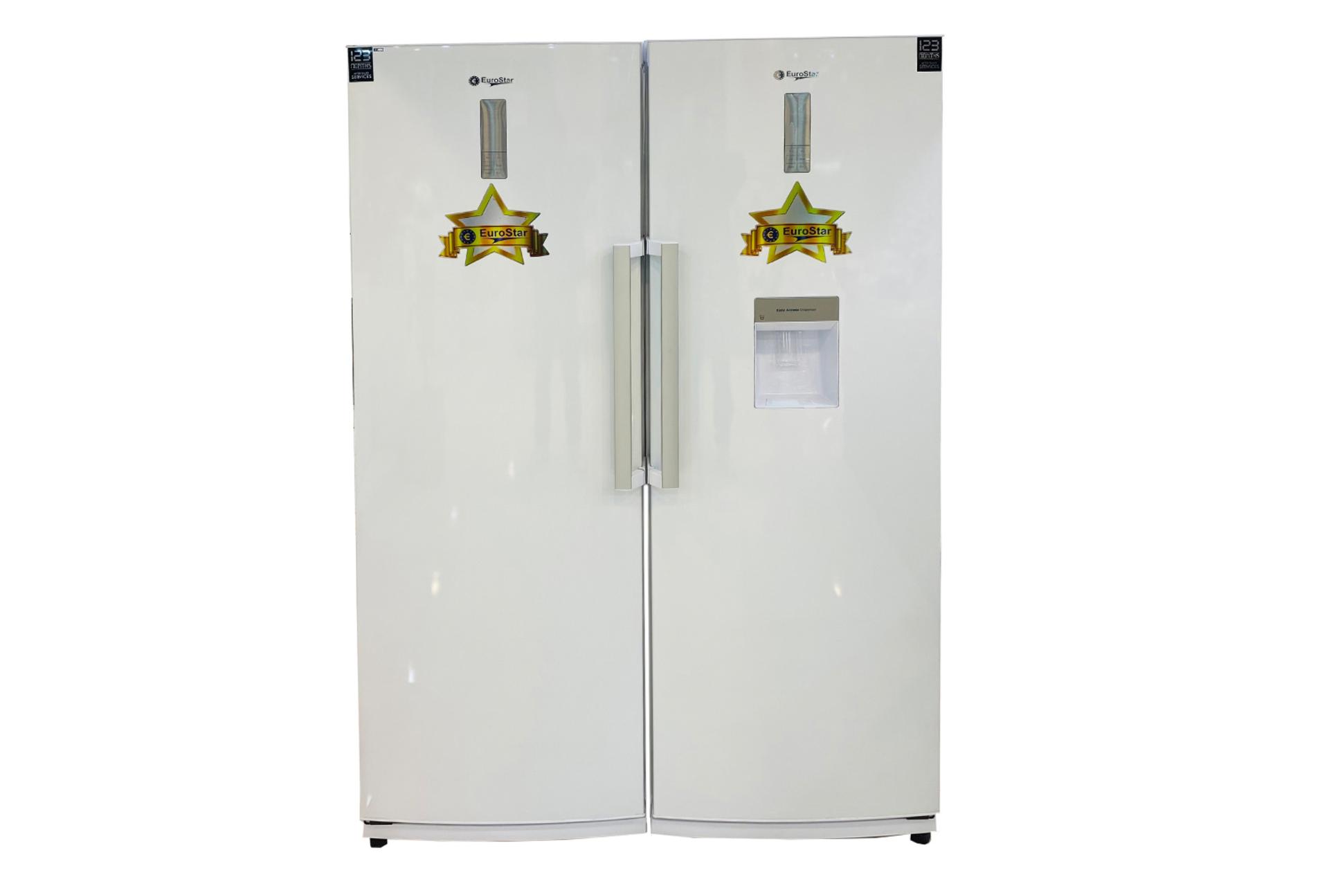 یخچال فریزر یورو استار EuroStar ENR1760W ENF1760W نمای جلو